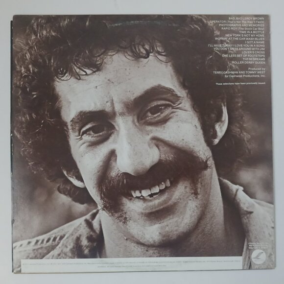 Jim Croce Photographs and Memories His Greatest Hits vinyl record, 1974 pressing - Picture 3 of 10